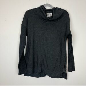 Marc New York Andrew Mark Perfomance Funnel Neck Sweater Gray Size Small